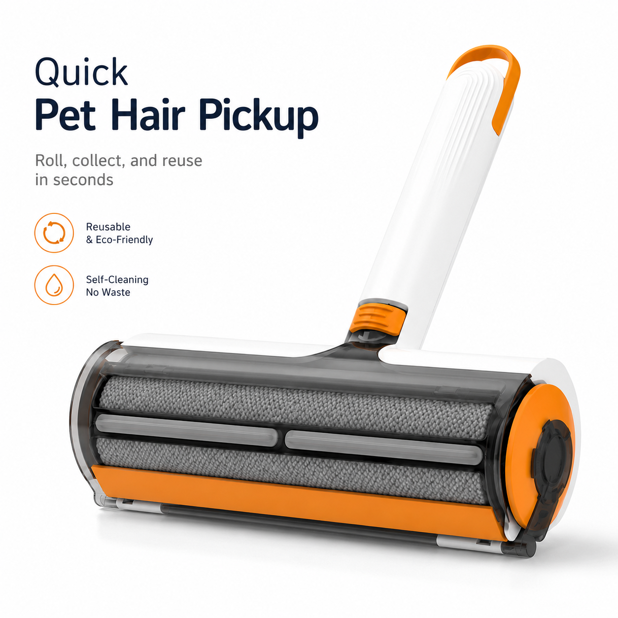 Portable Pet Hair Remover Roller – Easy-Clean Lint Roller for Dog & Cat Hair on Clothes, Sofas, Bedding & Car Seats