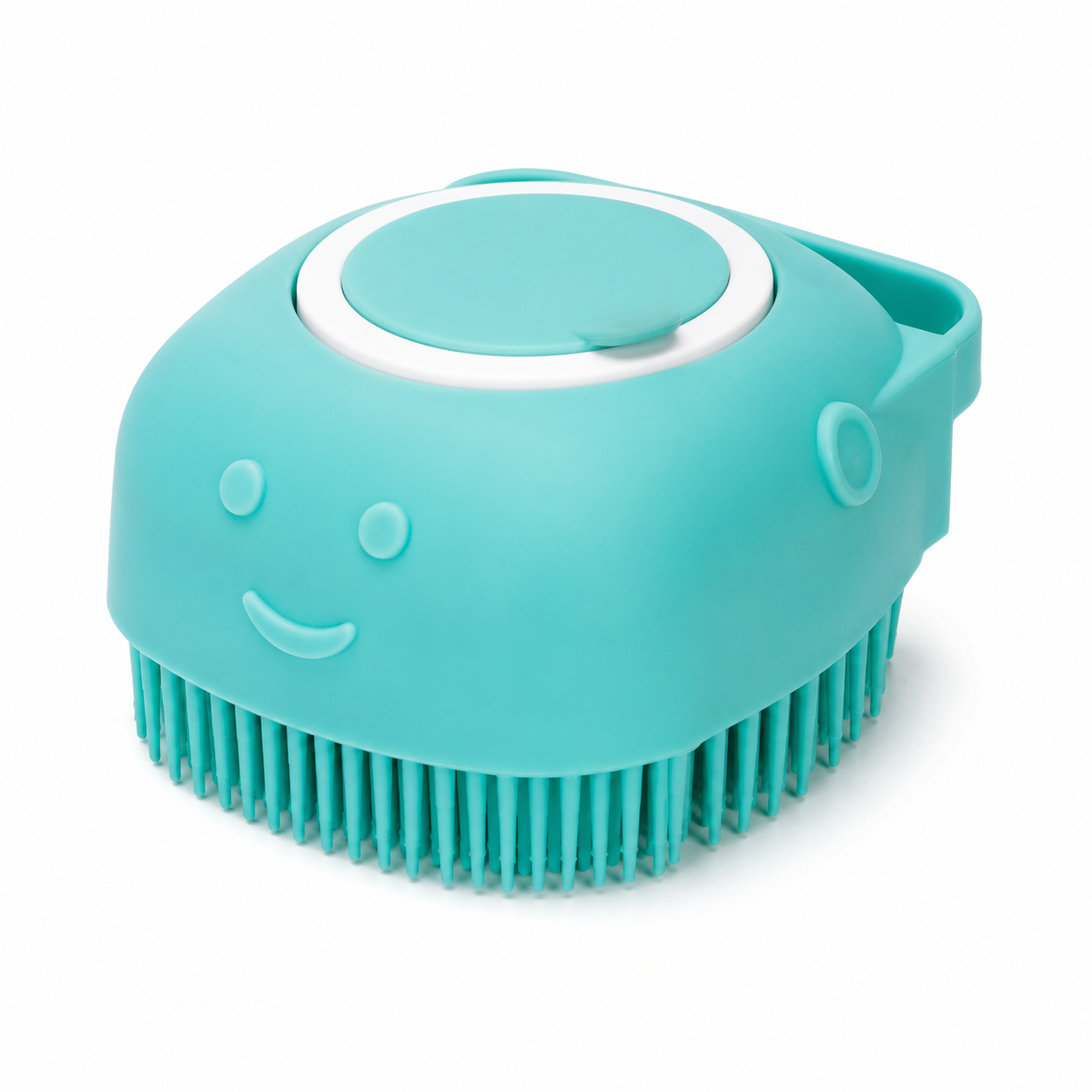 2-in-1 Silicone Pet Bath Brush with Shampoo Dispenser – Soft Massage Scrubber for Dogs & Cats