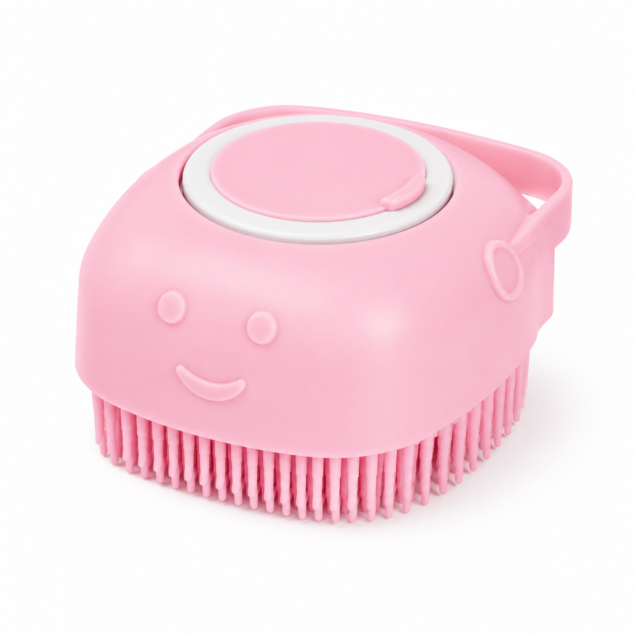 2-in-1 Silicone Pet Bath Brush with Shampoo Dispenser – Soft Massage Scrubber for Dogs & Cats