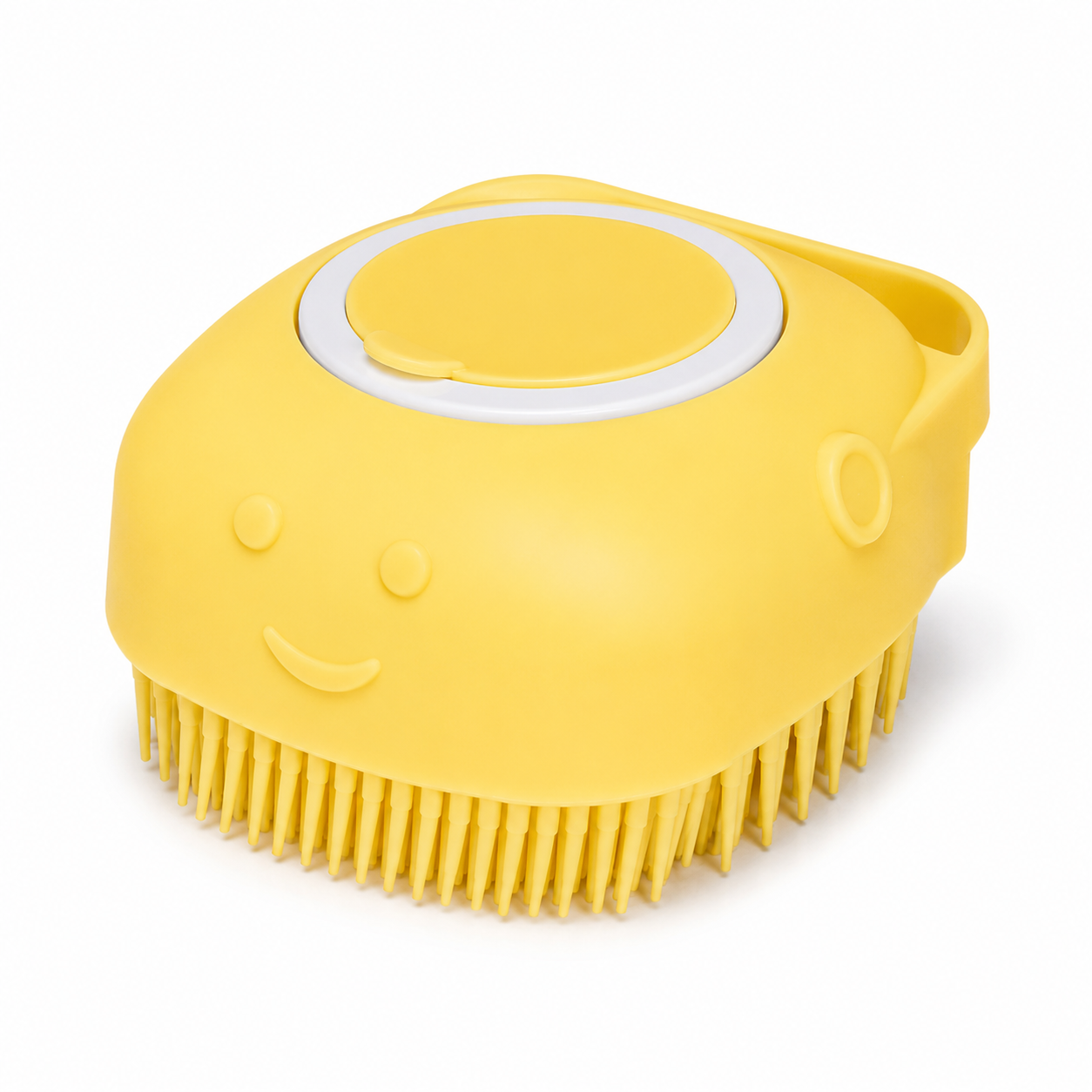 2-in-1 Silicone Pet Bath Brush with Shampoo Dispenser – Soft Massage Scrubber for Dogs & Cats