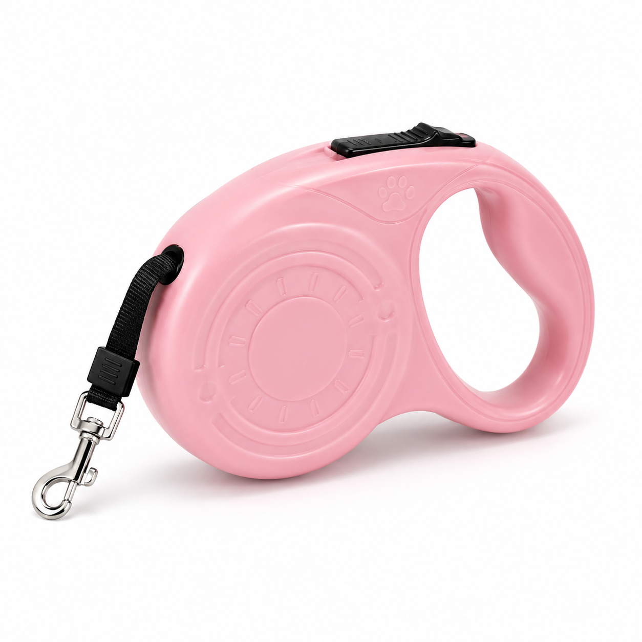 Pastel Retractable Dog Leash with One-Button Control – Lightweight 10FT/16FT Tape Leash for Small & Medium Dogs
