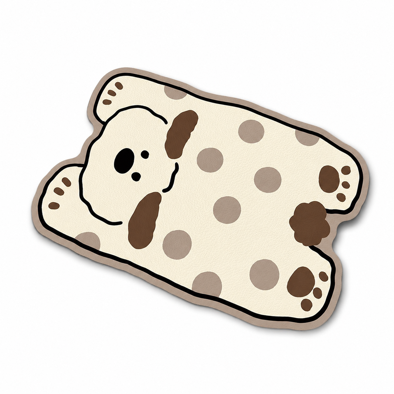 Cute Cat-Shaped Non-Slip Pet Feeding Mat – Easy-Clean Floor Protector for Food & Water Bowls