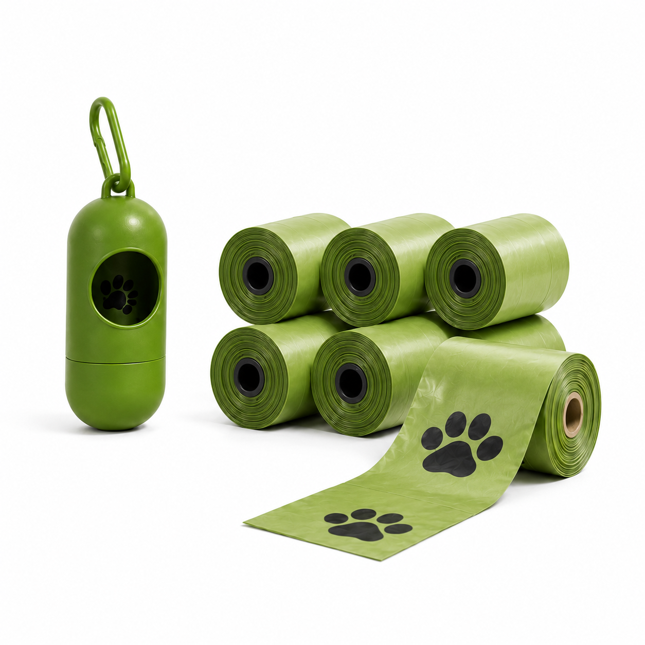 390-Count Extra-Thick Dog Poop Bags with Leash Dispenser – Leak-Resistant, Easy-Tear Pet Waste Bags
