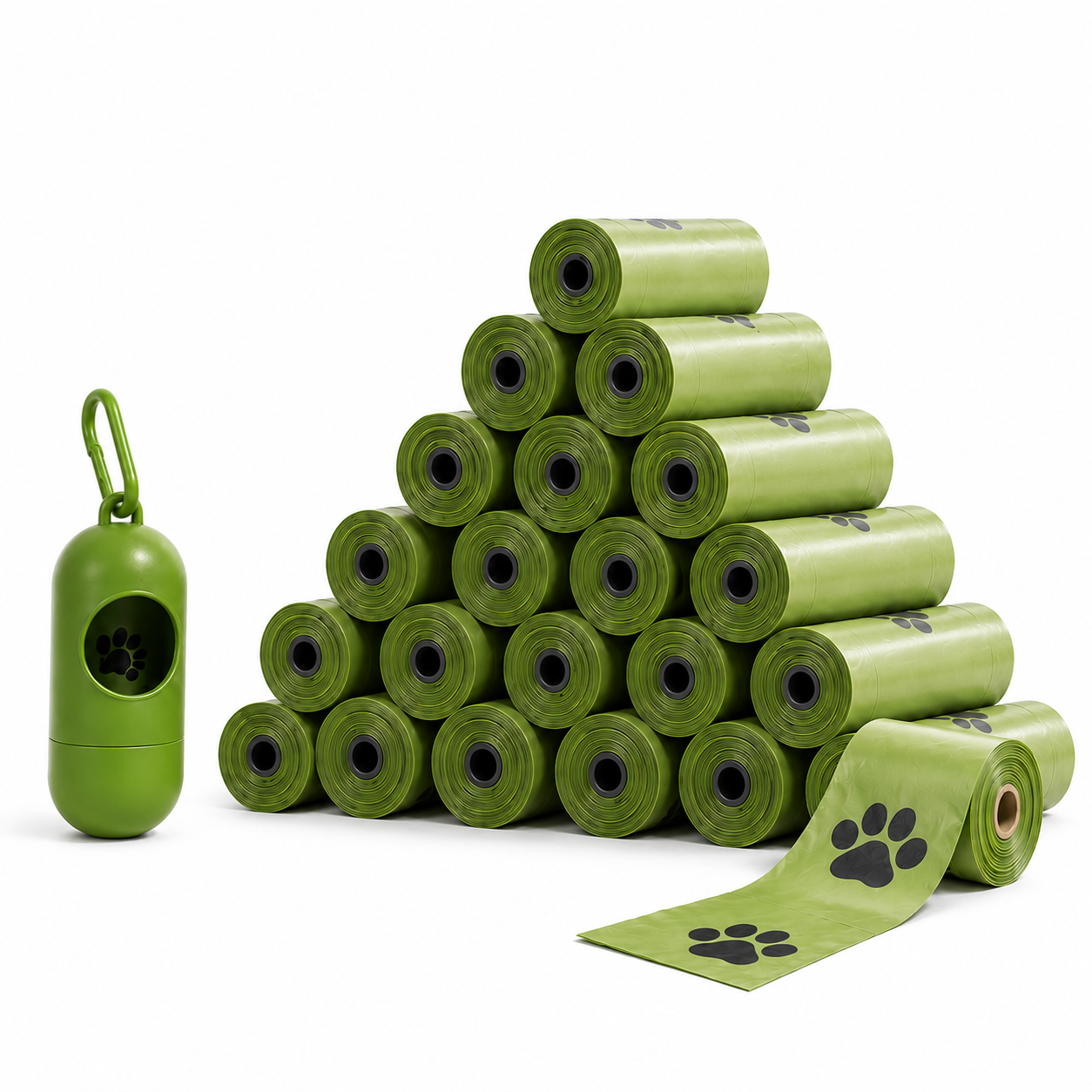 390-Count Extra-Thick Dog Poop Bags with Leash Dispenser – Leak-Resistant, Easy-Tear Pet Waste Bags